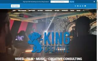 King Creative website