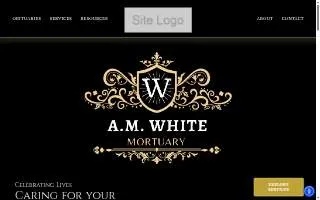 A.M. White Mortuary website