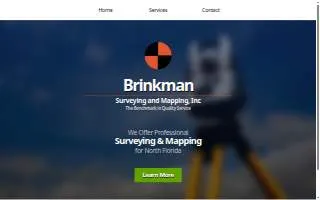 Brinkman Surveying & Mapping website