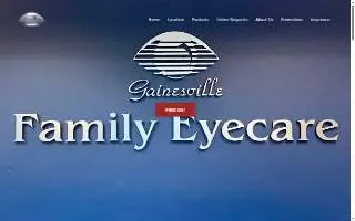 Gainesville Family Eyecare website