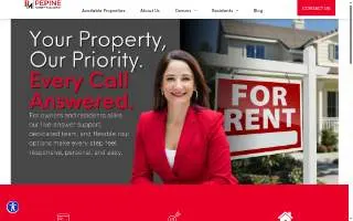 Pepine Property Management of Alachua website