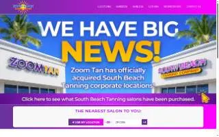 South Beach Tanning Company of Alachua website