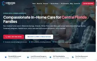 Embracing Home Care website