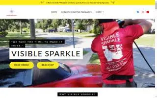 Visible Sparkle Detail & Mobile Detailing Shop website