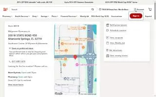 Walgreens Pharmacy of Altamonte Springs website
