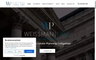 Weissman Paul, PLLC website