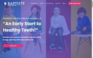 Baptiste Dentistry For Kids website