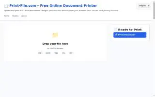 Print File Inc website