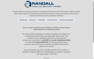 Randall Construction website
