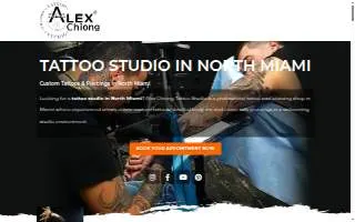 Alex Chiong Tattoo Studio of Aventura website