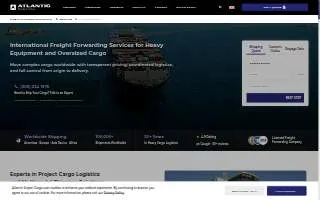 Atlantic Project Cargo website