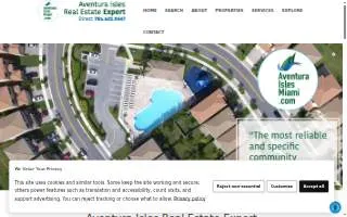 Aventura Isles & Miami Realtor. Susan Milgrom website