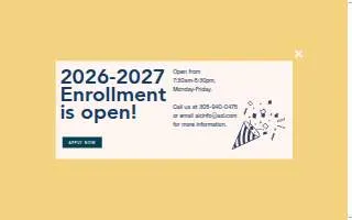 Aventura Learning Center website