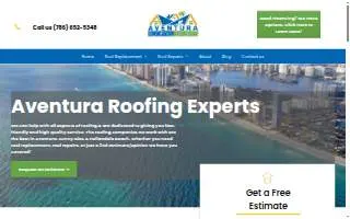 Aventura Roofing Experts website