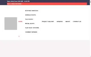 DLJ Roofing Contractors website