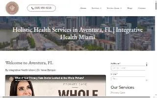 Holistic Health Care Miami website