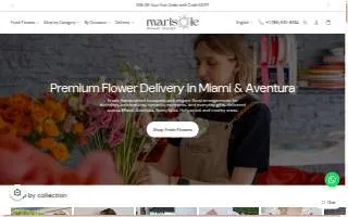 Marisole Flower Studio website