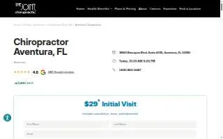 The Joint Chiropractic of Aventura website