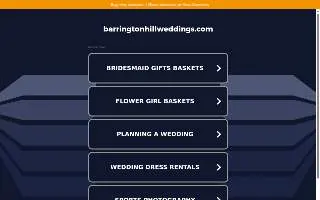 Barrington Hill Weddings and Events website