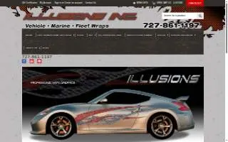 Illusions GFX Vehicle Wrap Specialists website