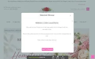 Belleview Florist website
