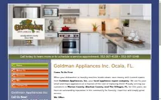 Goldman Appliances Inc website