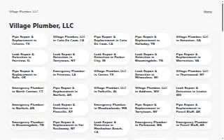 Village Plumber, LLC. website