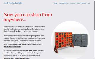 Family First Pool Service website