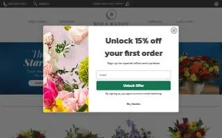 Boca Raton Florist by South Florals website