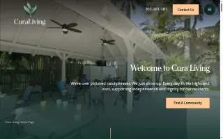 Cura Living at Boca Raton website