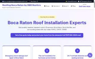 Roofing Boca Raton by RBR Roofers website