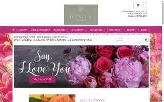 Bonita Blooms Flower Shop website