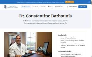Constantine Barbounis, DPM - Associates in Medicine & Surgery