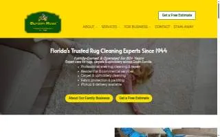 Benson's Rug Cleaning website