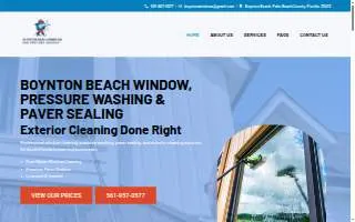 Boynton Beach Window and Pressure Washing website