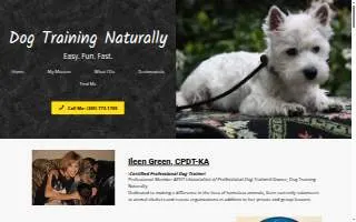 Dog Training Naturally website