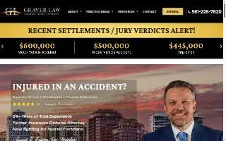 Graver Law Personal Injury Attorneys website