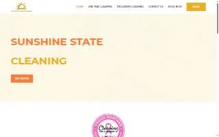 Sunshine State Cleaning website