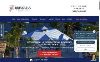 Bringman Roofing website