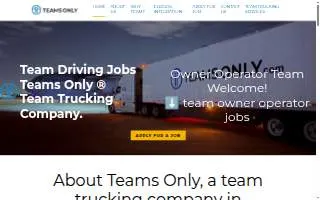 Teams Only Inc. website