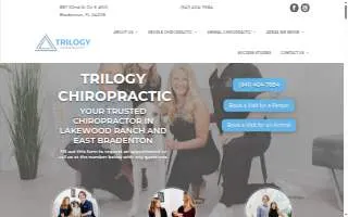 Trilogy Chiropractic website