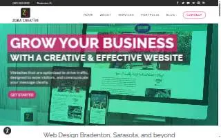 Zora Creative of Bradenton website
