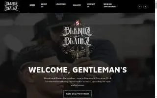 Blendz And Bladez Barbershop of Brandon website