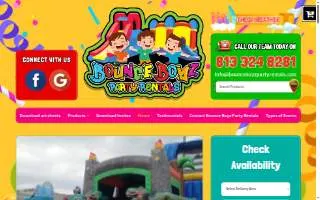 Bounce Boyz Party Rentals of Valrico website