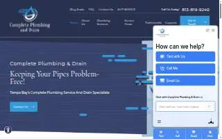 Complete Plumbing & Drain website