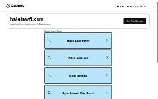 Hale Law - Accident Attorneys of Brandon website