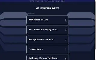 Vintage Real Estate Services of Brandon website