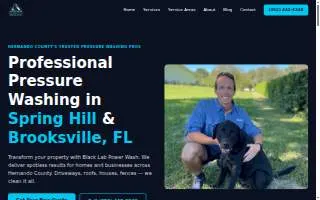 Black Lab Power Wash LLC website