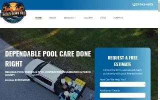 Pools Down Pat LLC website