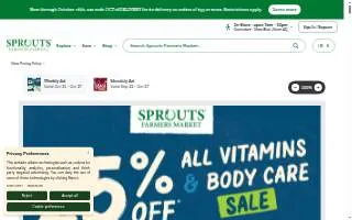 Sprouts Floral website